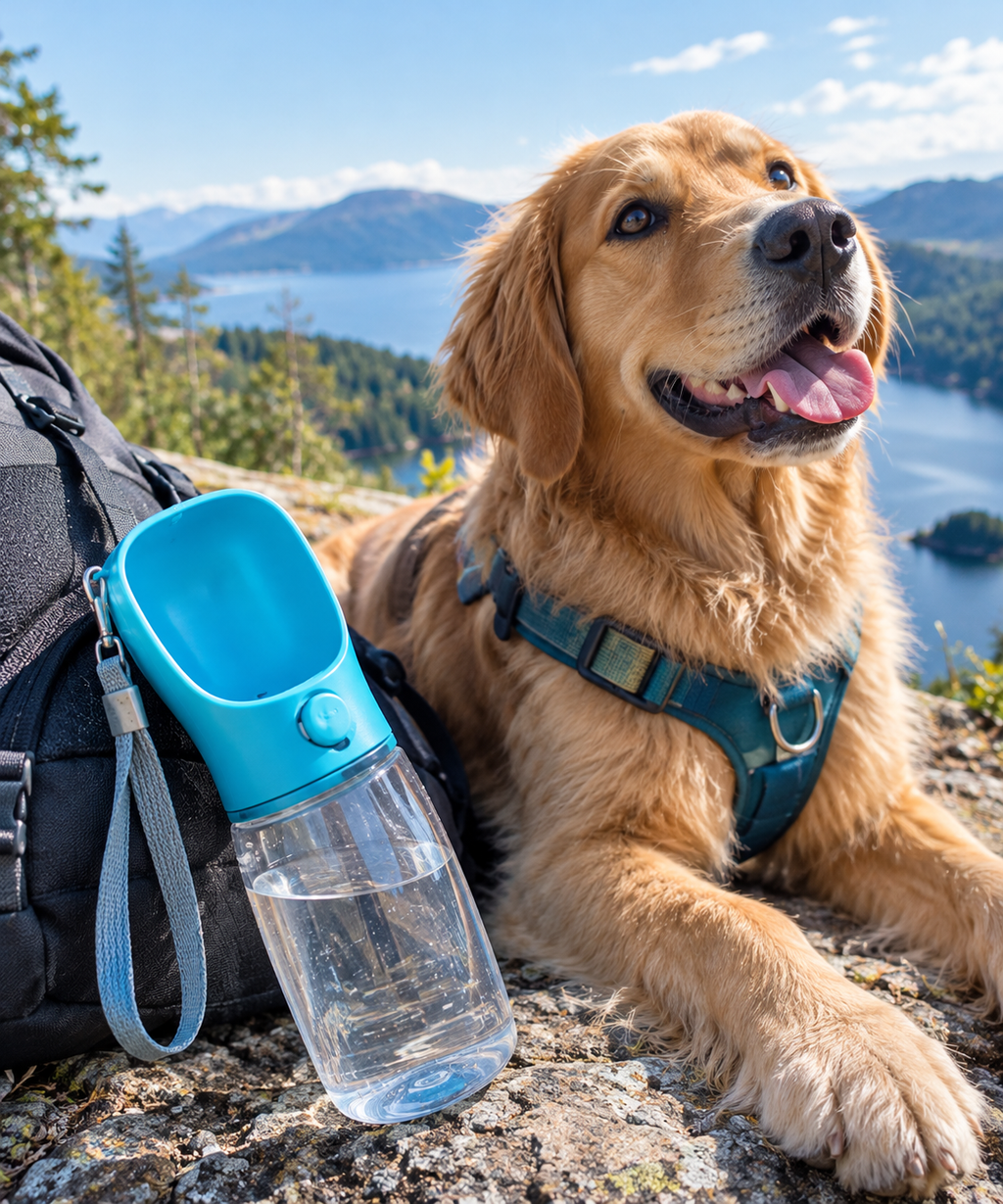 FurFree™ PawSip 2-in-1 Portable Dog Water Bottle