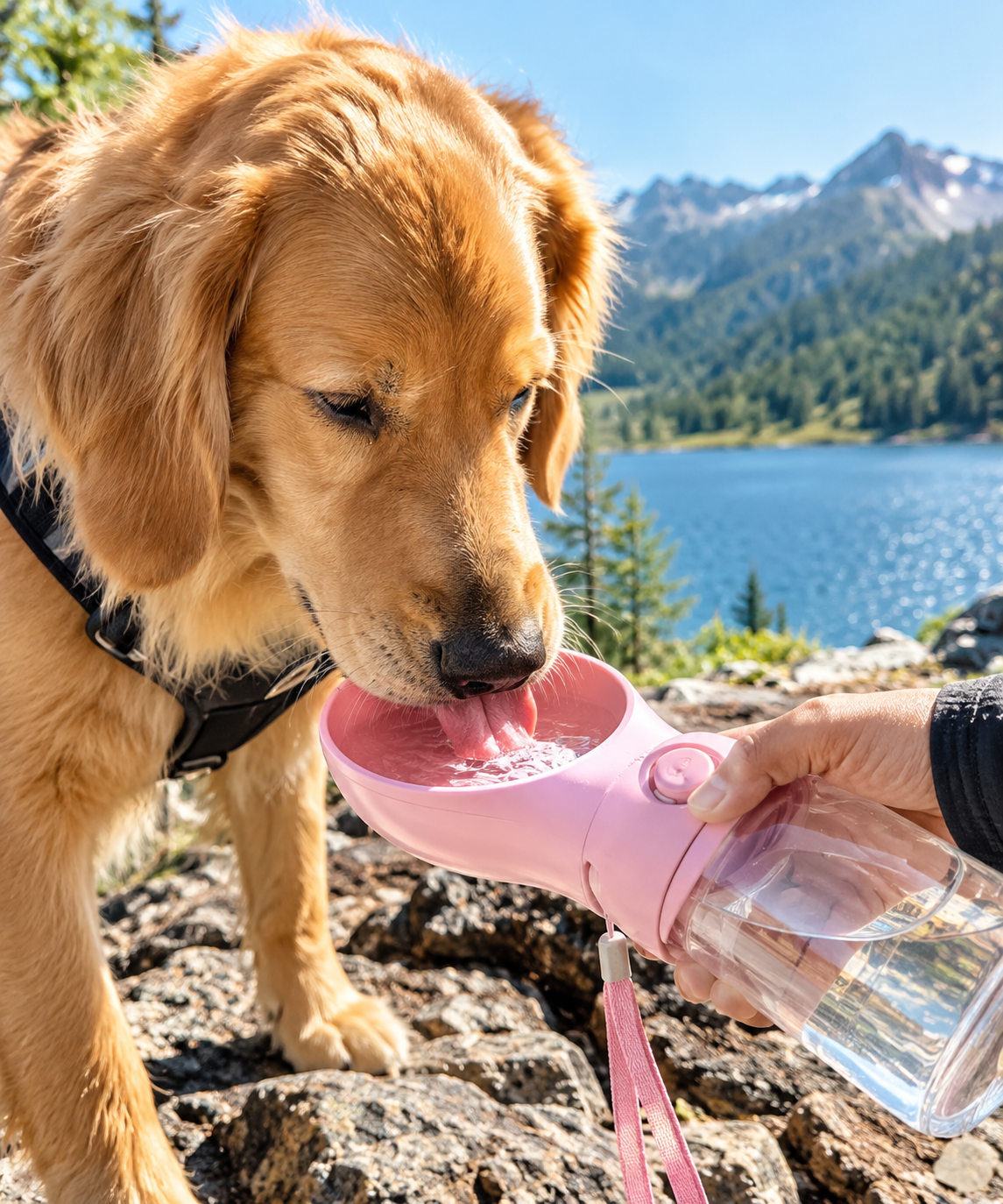 FurFree™ PawSip 2-in-1 Portable Dog Water Bottle